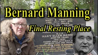 BERNARD MANNING GRAVE - Final Resting Place -Apologies BLACKLEY pronounced BLAKE-LEY