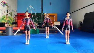 Aerobic Gymnastics 7 Basic Steps Part - 1 (On Spot)