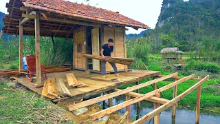 Full video : 60 days overview Down the mountain to build a new life - Build a nice new house