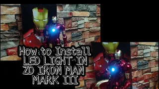 How to install LED lights in ZD Iron Man Mark III