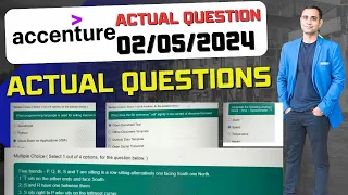 🔥Accenture 02/05/2024 Actual Questions Asked | Accenture Exact Questions🔥