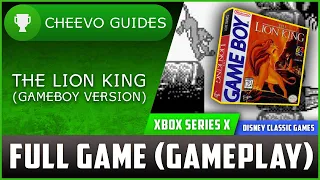 Lion King [GAME BOY] - Full Game (Gameplay) - Xbox *Disney Classic Games*