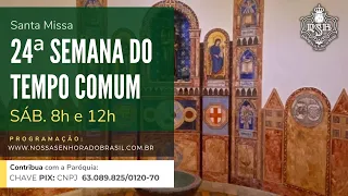 Missa ao vivo (Sábado 18/09/2021) às 8h online – Nossa Senhora do Brasil