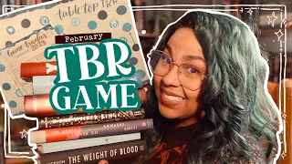 February TBR Game! 🎲📚Table top TBR picks my Black ONLY reads!!