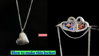 locket making l How silver locket is made
