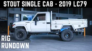 Stout Single Cab - A 2019 79 Series Toyota Land Cruiser tray built by Shannons Engineering