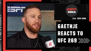 Justin Gaethje reacts to Charles Oliveira’s win vs. Dustin Poirier at UFC 269 | ESPN MMA