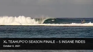 XL surf at Teahupo’o!! on October 6, 2021 (MASSIVE SEASON FINALE!!!)