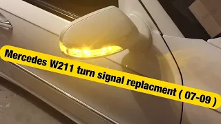 How to replace mirror turn signal in 07-09 Mercedes E class w211