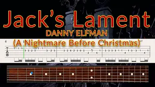 Jack's Lament - Nightmare Before Christmas - Guitar TAB Playalong