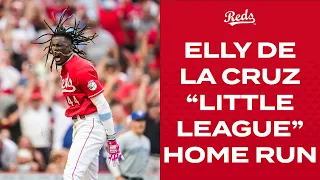 Elly De La Cruz hits a "LITTLE LEAGUE HOME RUN"