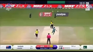 shaheen shah afridi first over against Australia