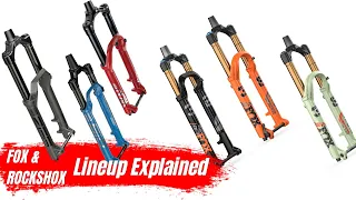 Overview of Fox's and Rockshox's MTB fork lineup | Made easy