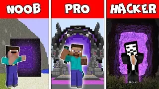 NOOB vs PRO vs HACKER vs GOD : SECRET PORTAL BATTLE in Minecraft ! AVM SHORTS Animation