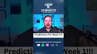 LONow  Week 1 Predictions #nfl #dallascowboys #newyorkgiants