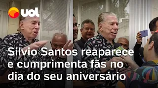 Silvio Santos faz 93 anos e cumprimenta fãs que fizeram surpresa em frente à sua casa; veja o vídeo
