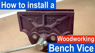 How to bench mount a woodworking bench vice | The Dawn No. 250