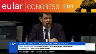 EULAR 2019 LIVE - WIN & HOT Session: New Avenues of OA