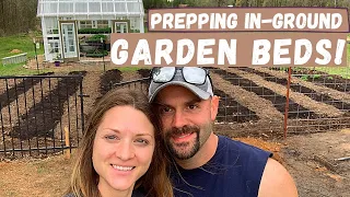 preparing our in ground garden beds