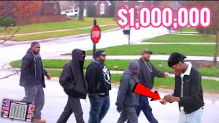 $1Million Winning Lottery Ticket 🎫 In The Hood PRANK!! GONE WRONG 😳🤕