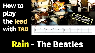 Rain - The Beatles - How to play the lead