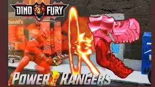 Power Rangers : Battle for the Grid [Zayto Dino Fury  Red Ranger] Stop Motion