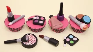 Amazing Makeup Cupcakes- Cake Toppers/Cupcakes de Maquillaje!