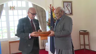 Fijian President receives farewell call from the Solomon Islands High Commissioner