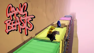 Train Surfing - GANG BEASTS [Melee] PS5 Gameplay