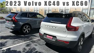 2023 Volvo XC40 vs XC60. Full electric or plug-in hybrid?