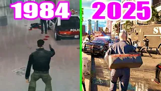 Evolution of Grand Theft Auto Games ( 1997-2025 )