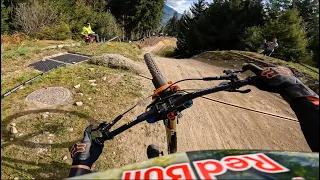 GoPro: Jackson Goldstone having some fun at the UCI DHI World Cup Practice in Val di Sole