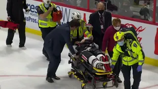 Connor Murphy Stretchered Off Ice After Hit From Parker Kelly