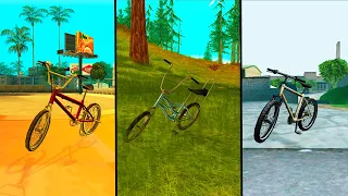 ВСЕ ВЕЛОСИПЕДЫ В GTA SAN ANDREAS