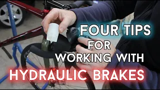 Make installing  bicycle hydraulic brakes easier - Exactly four tips and tricks