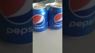 Mini pepsi cans.