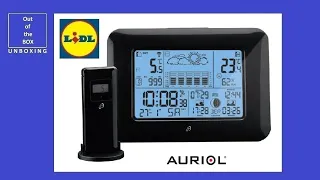 Auriol Radio-Controlled Weather Station UNBOXING (Lidl -20 – 50 °C 100 m  2 x 1,5 V AAA)