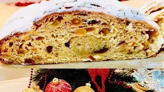 Восхитительный штоллен с марципаном на закваске. Christmas stollen