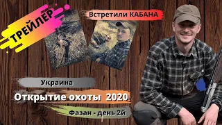 Трейлер. Охота на фазана в Украине. Открытие охоты 2020. День - 2. Встретили дикого кабана.