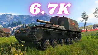 Arty 212A  6.7K Damage World of Tanks Replays