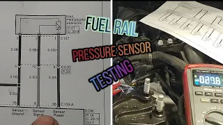 Fuel Rail Pressure Sensor Diagnosis