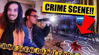 We Broke Into an ACTIVE Crime Scene to Solve a HAUNTED MURDER CASE!!