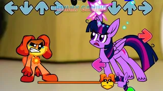 FNF Smiling Critters ALL PHASES vs My Little Pony Sings Sliced Pibby | Annoying Orange FNF Mods