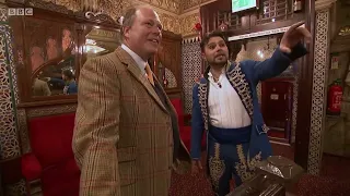 Mr Boo shows James Braxton around the Blackpool Tower Circus - Antiques Road Trip (2018)