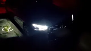 Mercedes C-Klasse W206 Digital Light Animation im Dunkeln