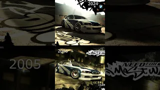 NFS Most Wanted Comparison 2005 vs 2024 #shorts