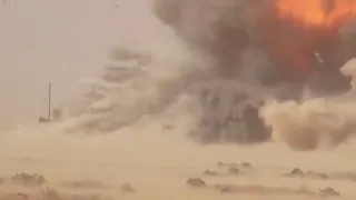 Снайперский выстрел РПГ. Иракские подразделения уничтожили  заминированный автомобиль ИГИЛ.