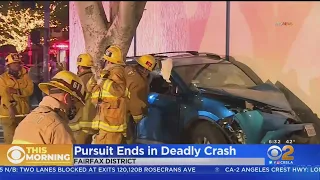 Innocent Driver Killed After Short Pursuit Ends In Fiery Crash Near The Grove; Suspect In Custody