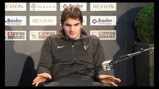 Federer champ press conference (beat Djokovic)