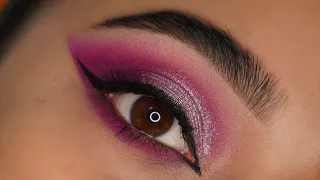 simple purple eye makeup tutorial || purple eye makeup tutorial for party